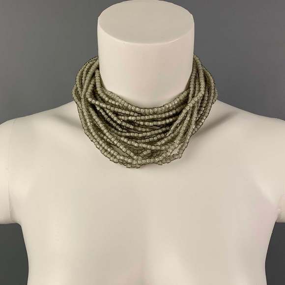 GIORGIO ARMANI Clear Crystal Choker Necklace - Picture 4 of 5